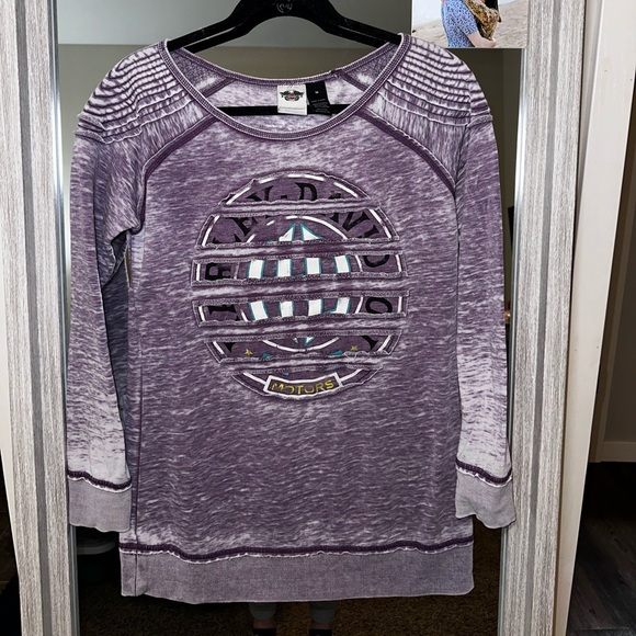 Harley-Davidson Tops - Women’s vintage acid washed Harley-Davidson top